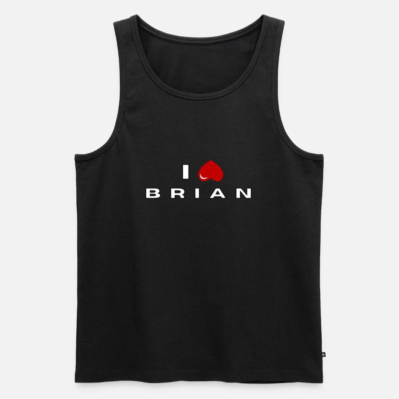 I hate Brian - Men's Premium Organic Tank Top - black