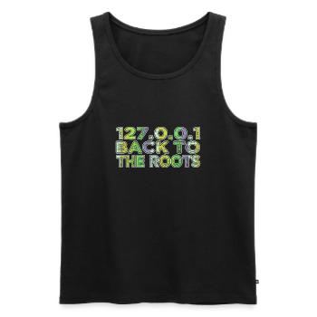 cool bday sayings funny quote programming language - Männer Premium Bio Tank Top - Schwarz - Vorne - AI Model Male 178 light (178cm)