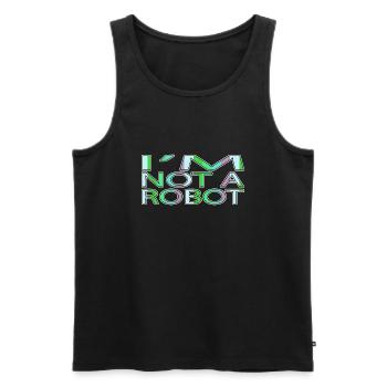 engineer family robotics engineer automation gift - Männer Premium Bio Tank Top - Schwarz - Vorne - AI Model Male 178 light (178cm)