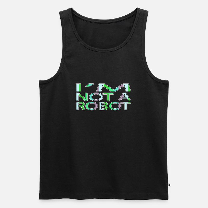 engineer family robotics engineer automation gift - Männer Premium Bio Tank Top - Schwarz
