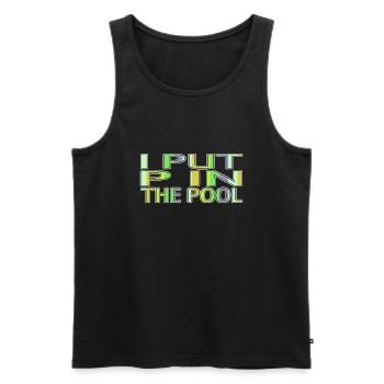 sports gift idea birthday present idea sea funny - Men's Premium Organic Tank Top - black - Front - Michal (187cm)