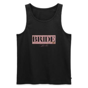 bride to be rose gold-la mariée - Débardeur bio Premium Homme - noir - Devant - AI Model Male 178 light (178cm)