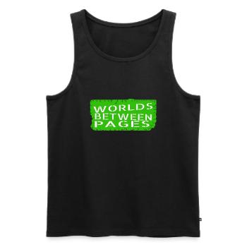 birthday present idea quote reading culture - Men's Premium Organic Tank Top - black - Front - Michal (187cm)