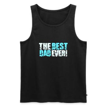 Le meilleur papa de tous les temps Cool Love - Débardeur bio Premium Homme - noir - Devant - Michal (187cm)