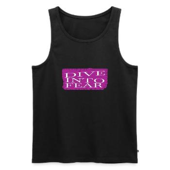 funny sayings birthday present happy - Men's Premium Organic Tank Top - black - Front - Michal (187cm)
