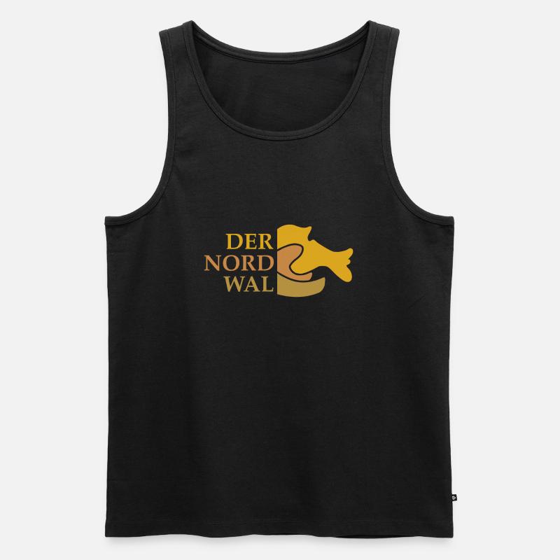 DER NORDWAL - Männer Premium Bio Tank Top - Schwarz
