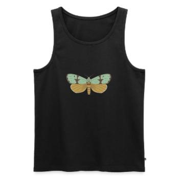 Schmetterling 115 - Männer Premium Bio Tank Top - Schwarz - Vorne - AI Model Male 178 light (178cm)