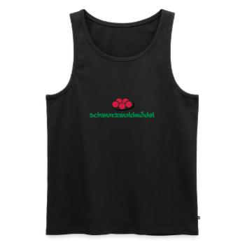 Schwarzwald-Mädel - Männer Premium Bio Tank Top - Schwarz - Vorne - Michal (187cm)