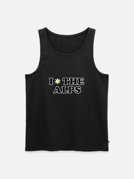 I love the Alps - Men's Premium Organic Tank Top - black