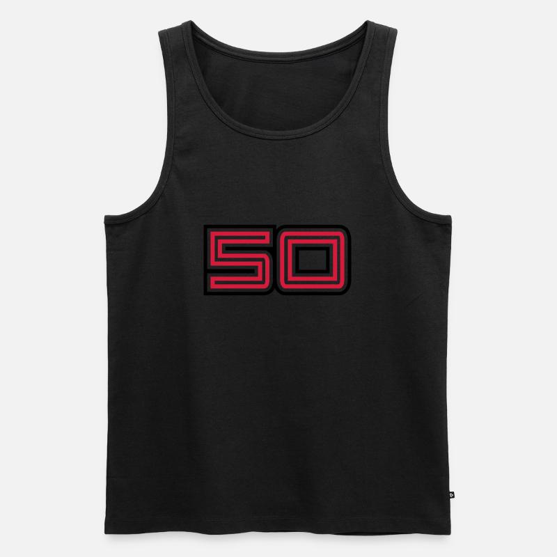 50_style_design - Männer Premium Bio Tank Top - Schwarz