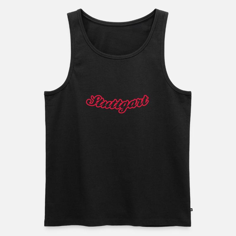 stuttgart - Männer Premium Bio Tank Top - Schwarz
