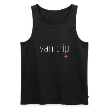 van trip - Débardeur bio Premium Homme - noir - Devant - AI Model Male 178 light (178cm)