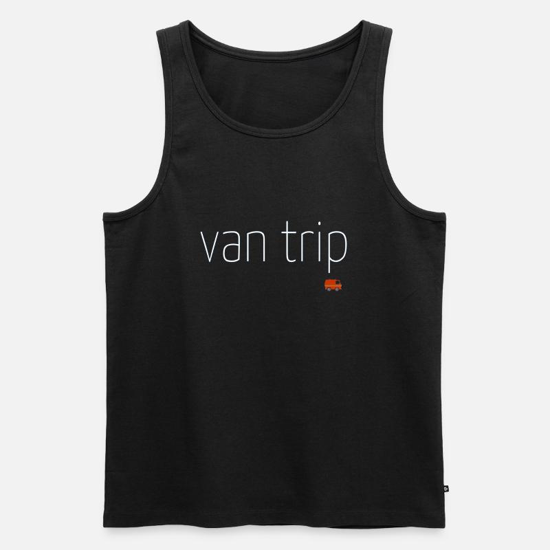van trip - Männer Premium Bio Tank Top - Schwarz