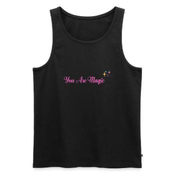 You Are Magic - Débardeur bio Premium Homme - noir - Devant - Michal (187cm)