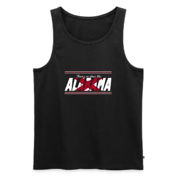 Es gibt keinen Ort wie Alabama - Männer Premium Bio Tank Top - Schwarz - Vorne - AI Model Male 178 light (178cm)
