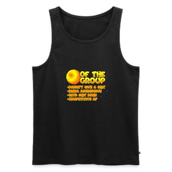 Mars Of The Group - Men's Premium Organic Tank Top - black - Front - Michal (187cm)