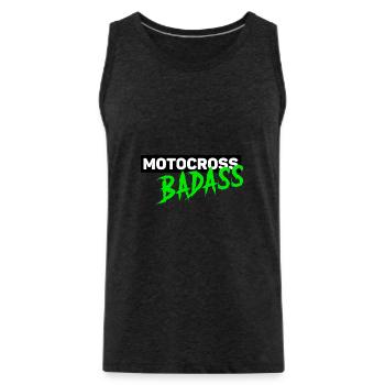 Mx Green badass - Débardeur bio Premium Homme - charbon - Devant - Alexander (188cm)