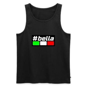 @bella Italia - Männer Premium Bio Tank Top - Schwarz - Vorne - Michal (187cm)