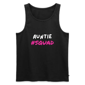 Auntie Squad Aunt - Men's Premium Organic Tank Top - black - Front - AI Model Male 178 light (178cm)