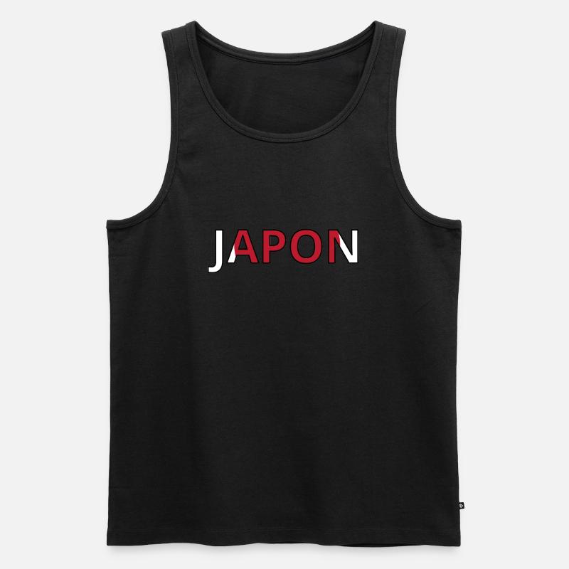 Flagge von Japan - Männer Premium Bio Tank Top - Schwarz