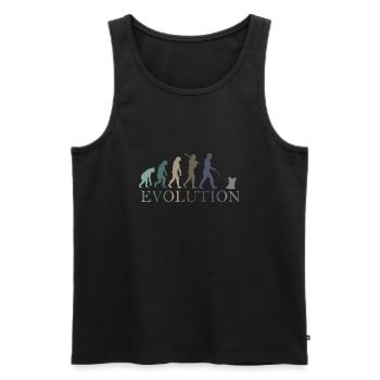 EVOLUTION Yorkshire Terrier - Männer Premium Bio Tank Top - Schwarz - Vorne - AI Model Male 178 light (178cm)