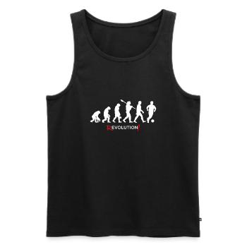 Revolution - Men's Evolution Fun Spin 23 - Men's Premium Organic Tank Top - black - Front - AI Model Male 178 light (178cm)
