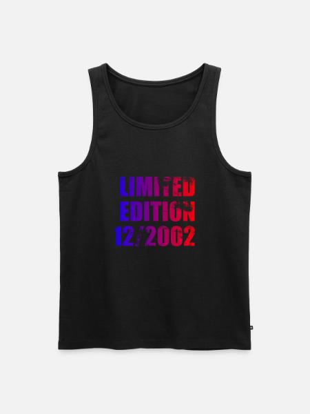 22e anniversaire Edition limitée 12/2002 - Débardeur bio Premium Homme - noir