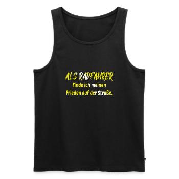 Bicycle Bicycle Bicycle Bike Biker Mountain Bike - Men's Premium Organic Tank Top - black - Front - Michal (187cm)