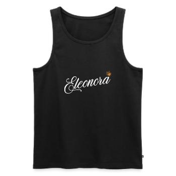 Eleonora Nom personnalisé pour les femmes Enfants Bambins - - Débardeur bio Premium Homme - noir - Devant - AI Model Male 178 light (178cm)