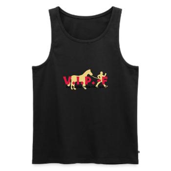 VIP-F - Männer Premium Bio Tank Top - Schwarz - Vorne - AI Model Male 178 light (178cm)