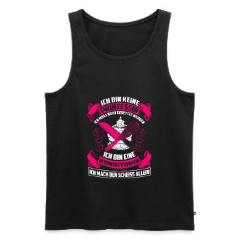 Pastry Chef - Princess - Men's Premium Organic Tank Top - black - Front - AI Model Male 178 light (178cm)