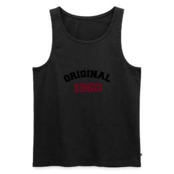 Original 1960 - Männer Premium Bio Tank Top - Schwarz - Vorne - Michal (187cm)