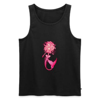 Meerjungfrau Seejungfrau Nixe Märchen - Männer Premium Bio Tank Top - Schwarz - Vorne - Michal (187cm)