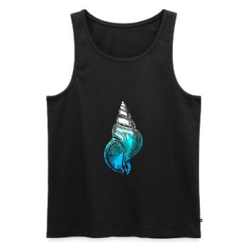 Seashell underwater marine life deep sea sea - Men's Premium Organic Tank Top - black - Front - Michal (187cm)
