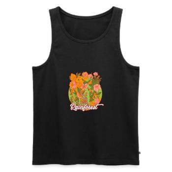 Regenwald Tropen Umweltschutz Natur Klimawandel - Männer Premium Bio Tank Top - Schwarz - Vorne - AI Model Male 178 light (178cm)