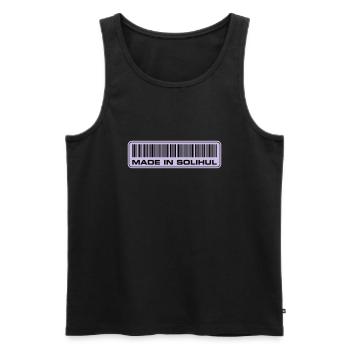 made-in-solihul - Männer Premium Bio Tank Top - Schwarz - Vorne - Michal (187cm)