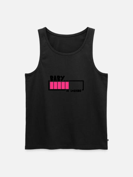 Baby Is Loading Design - Men's Premium Organic Tank Top - black
