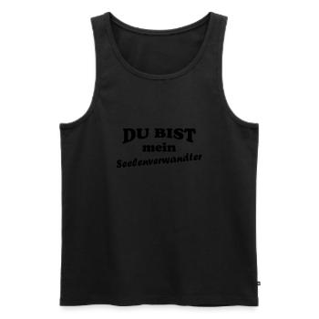 Mein Seelenverwandter - Männer Premium Bio Tank Top - Schwarz - Vorne - Michal (187cm)