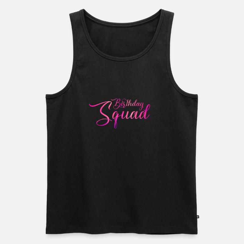 Birthday Squad - Männer Premium Bio Tank Top - Schwarz