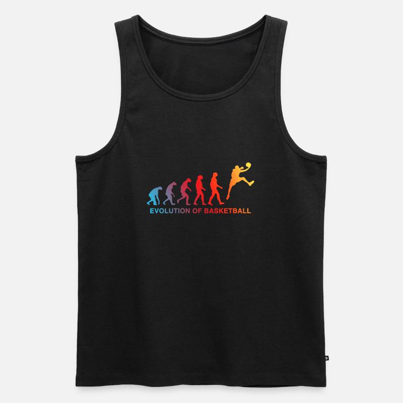 Évolution du dégradé du panier - Débardeur bio Premium Homme - noir