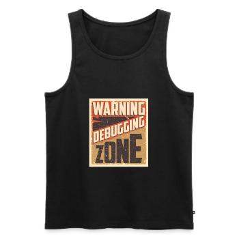 Programmierer Coder Software Entwickler - Männer Premium Bio Tank Top - Schwarz - Vorne - Michal (187cm)