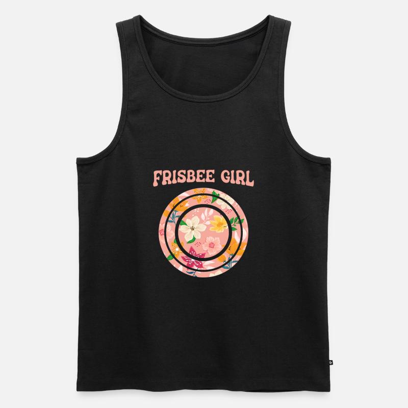 Frisbee - Männer Premium Bio Tank Top - Schwarz