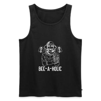 Beekeepers Bees Honey Beekeeper Bee - Men's Premium Organic Tank Top - black - Front - AI Model Male 178 light (178cm)