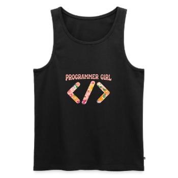 Programmer Coder Software Developer - Men's Premium Organic Tank Top - black - Front - Michal (187cm)