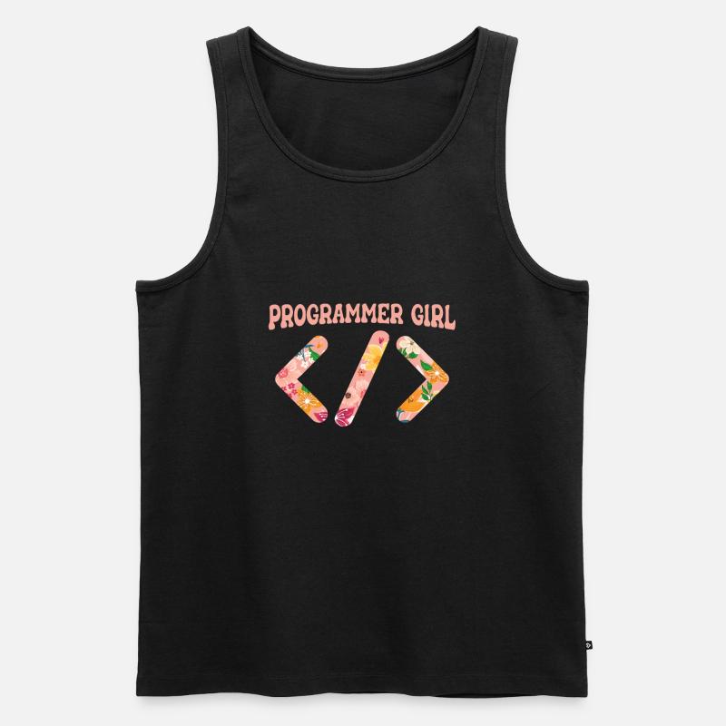Programmer Coder Software Developer - Men's Premium Organic Tank Top - black
