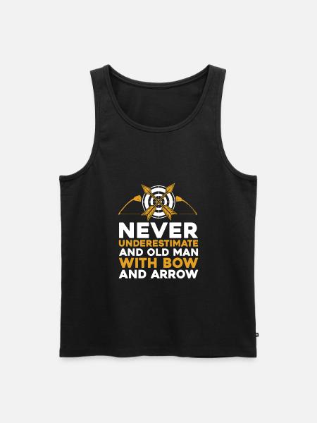 Archer Archery Arrow Archery Archery - Men's Premium Organic Tank Top - black