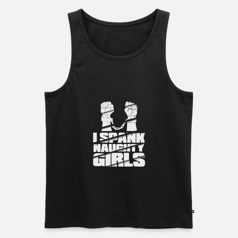 BDSM Sadomaso - Männer Premium Bio Tank Top - Schwarz