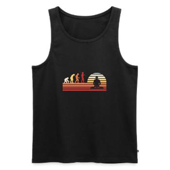 DJ Discjockey - Männer Premium Bio Tank Top - Schwarz - Vorne - AI Model Male 178 light (178cm)