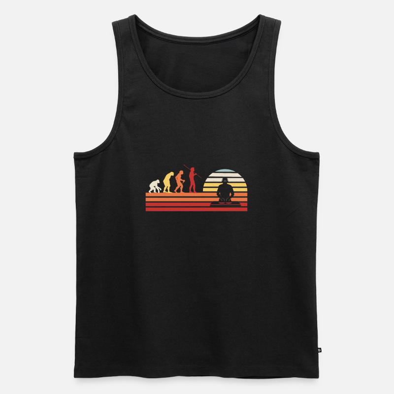 DJ Discjockey - Männer Premium Bio Tank Top - Schwarz