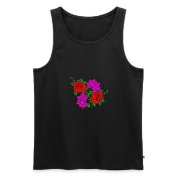 Valentinstag Valentines Day - Männer Premium Bio Tank Top - Schwarz - Vorne - AI Model Male 178 light (178cm)